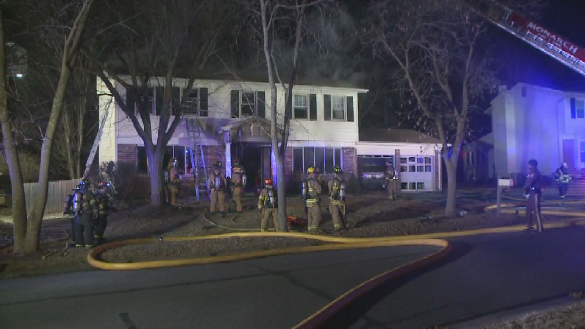 3alarm house fire in Maryland Heights