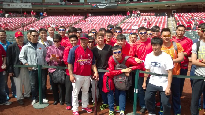 Cards' Wong is a hit in China