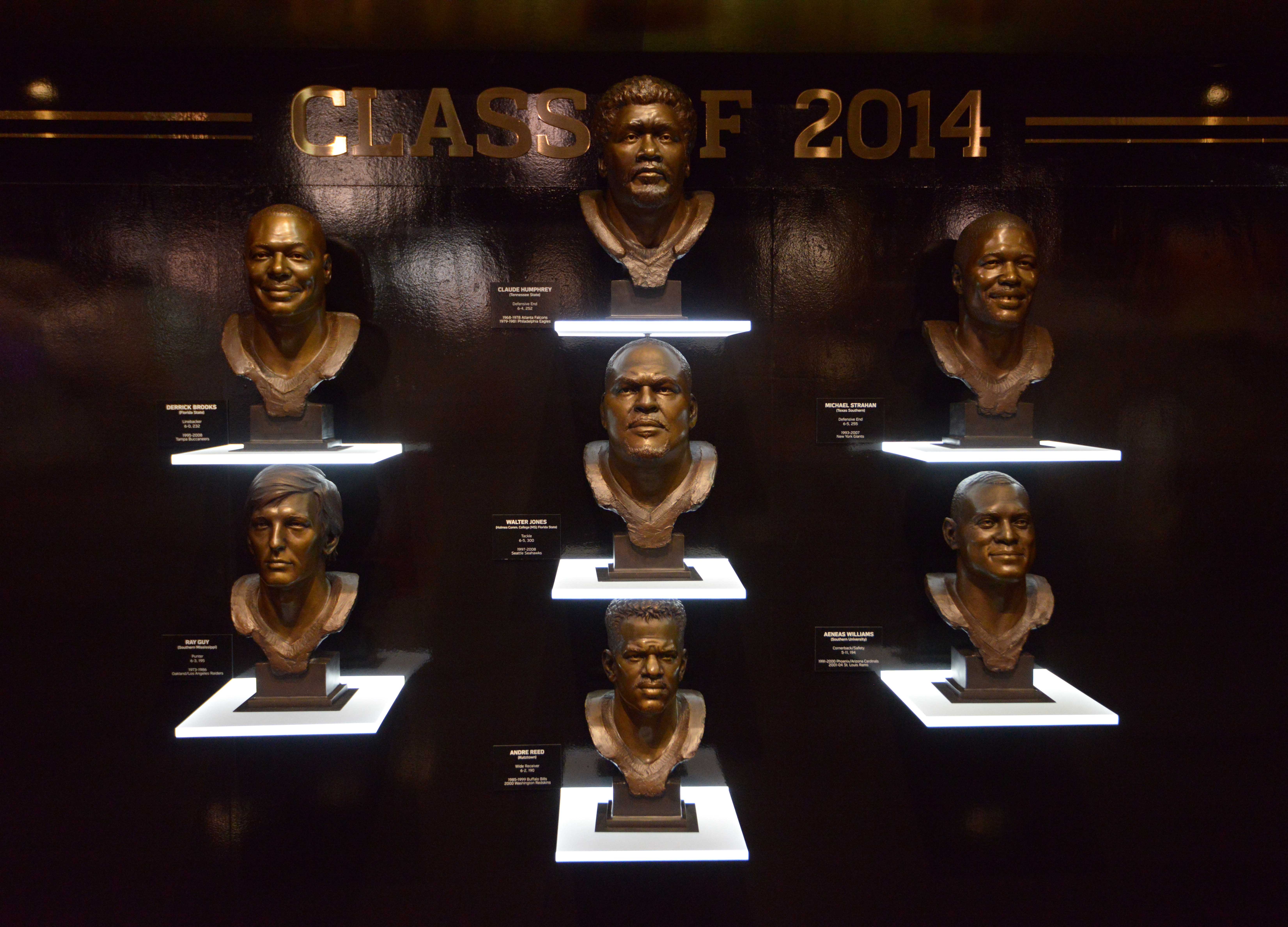 Seau, Bettis, Brown, Haley, Shields voted into Pro Football HOF