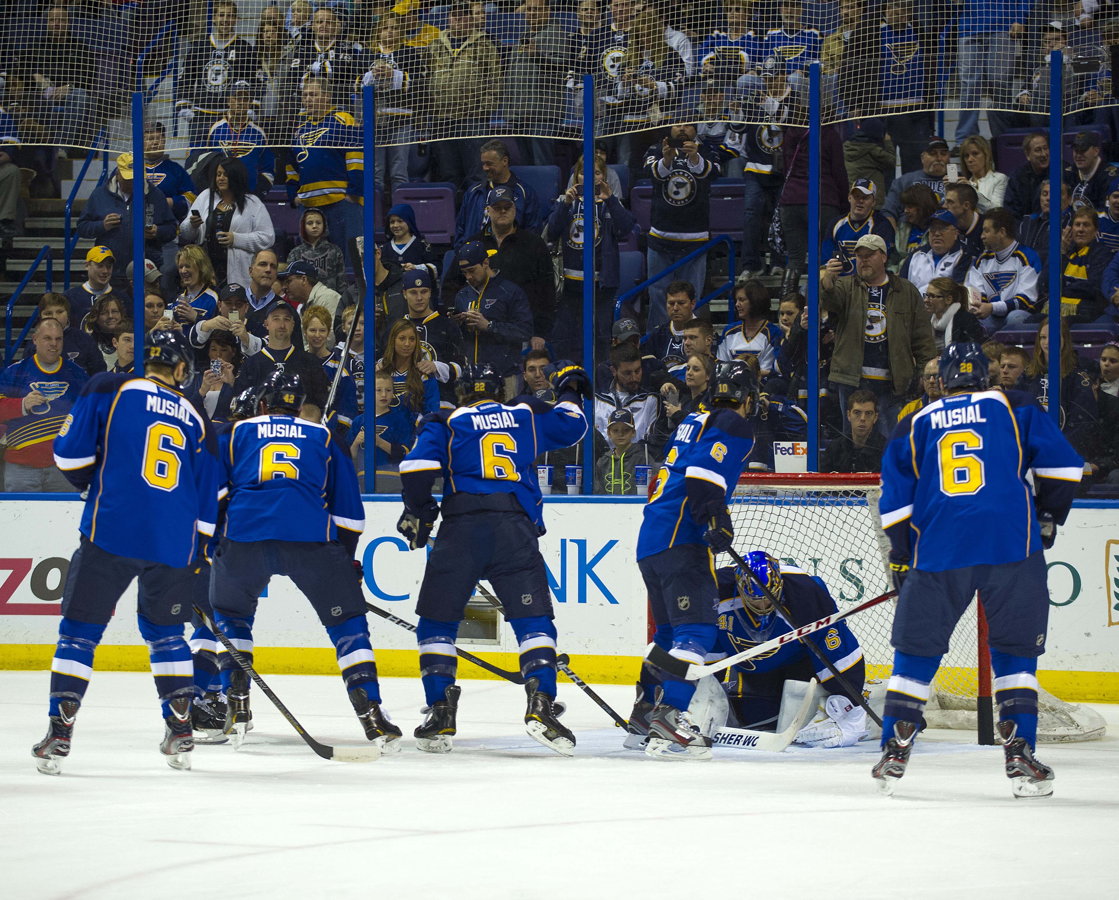 Blues cardinals cheap warm up jersey