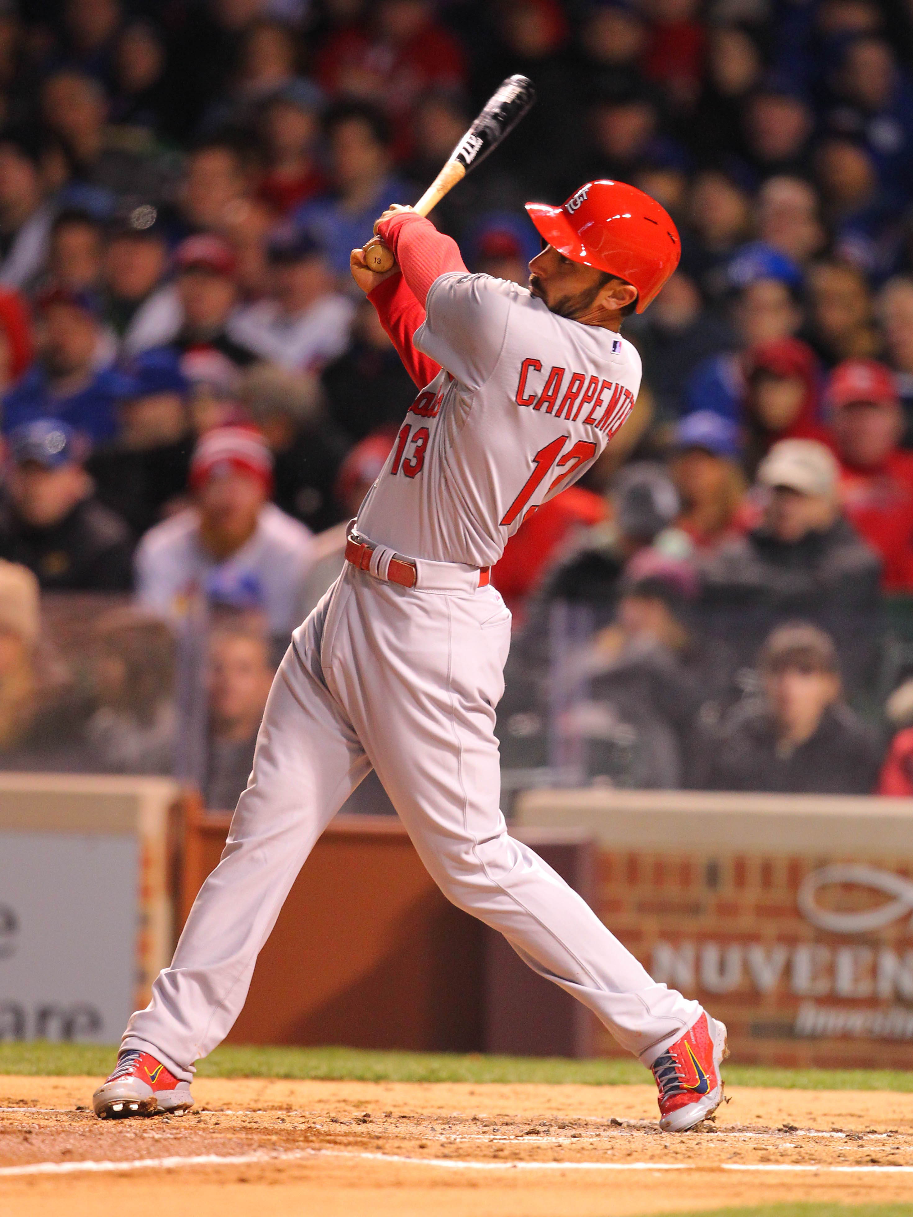 Cincinnati Reds' Billy Hamilton watches his solo home run off