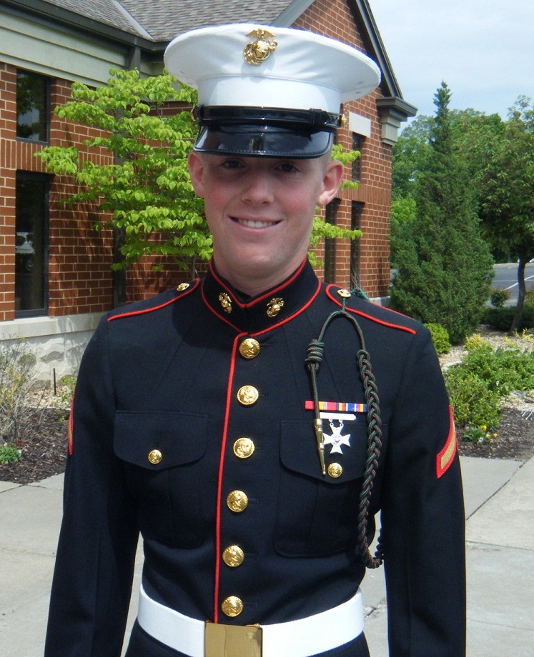 lance corporal dress blues Restored truck honors fallen Marine