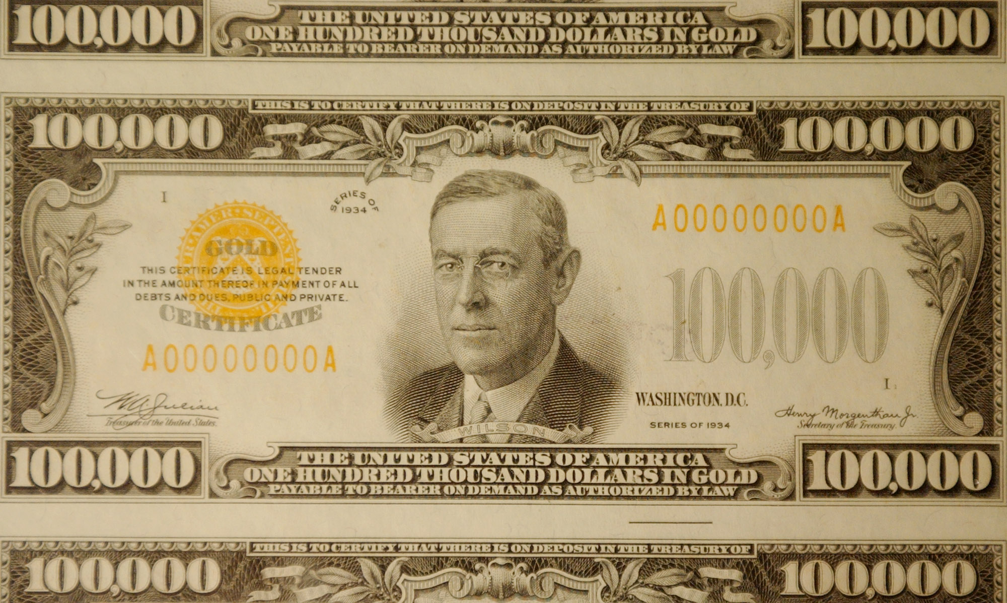 $100000 bill