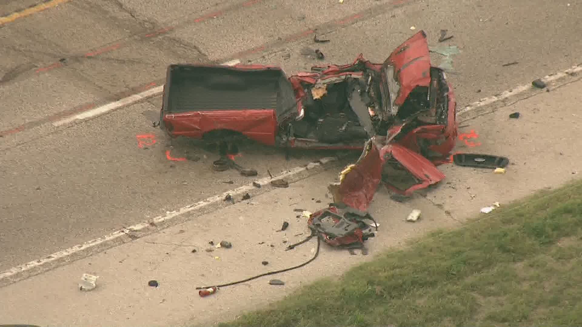 Scene photos Accident on HWY 30