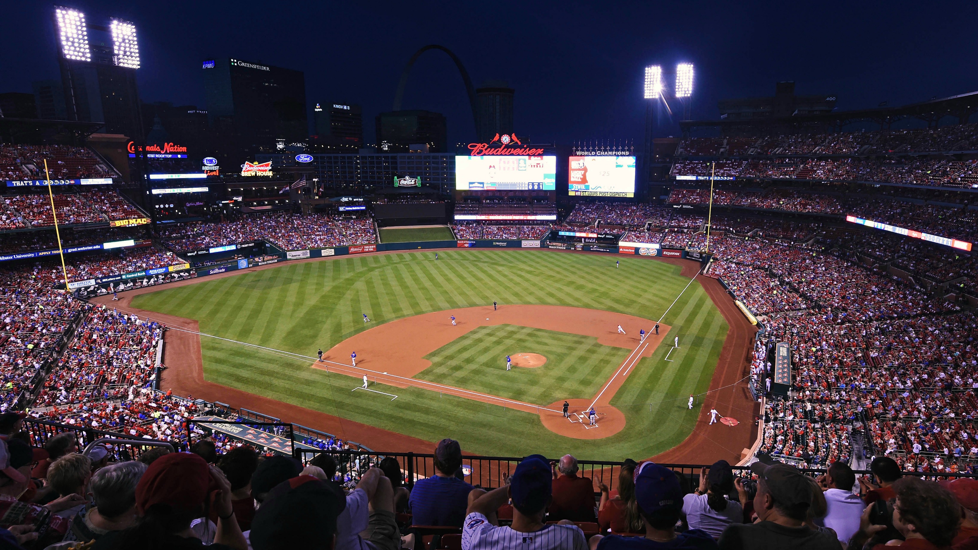 St Louis Cardinals fan hit by stray bullet at Busch Stadium