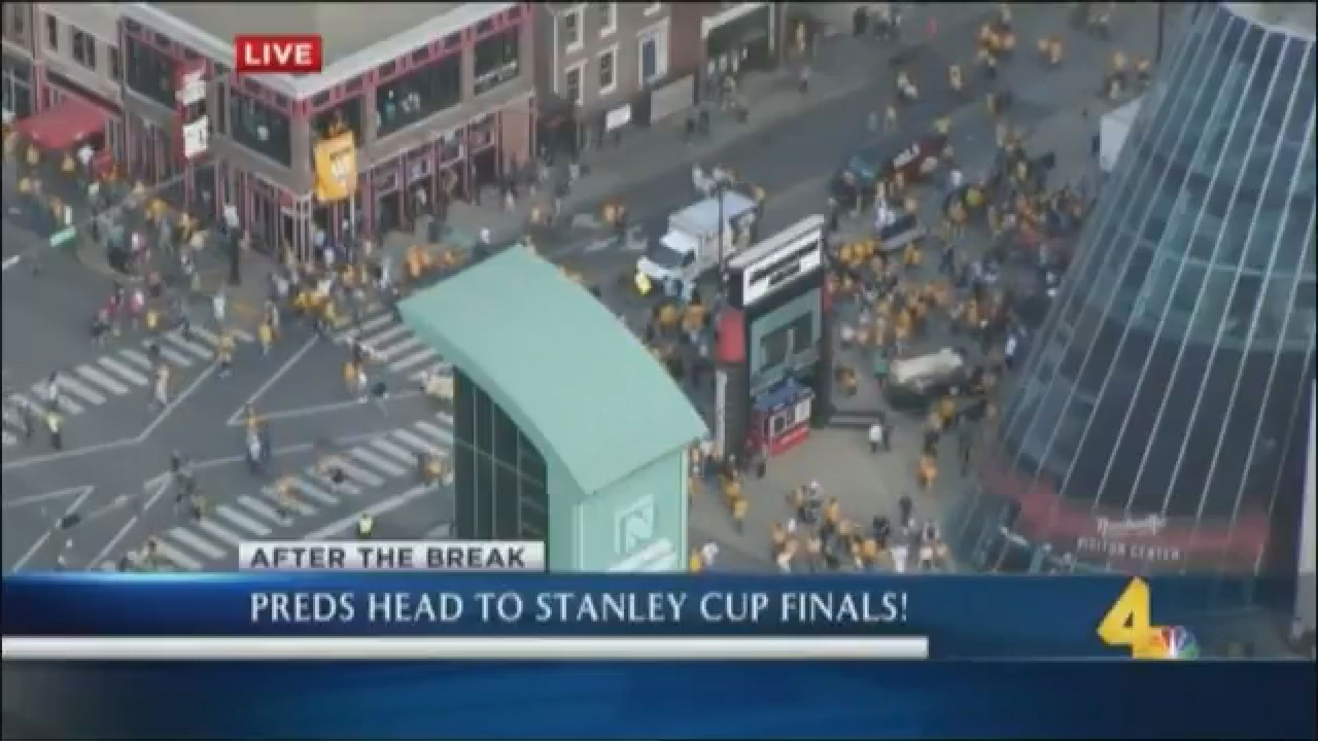 Nashville station gets ahead of themselves after Preds' win | ksdk.com