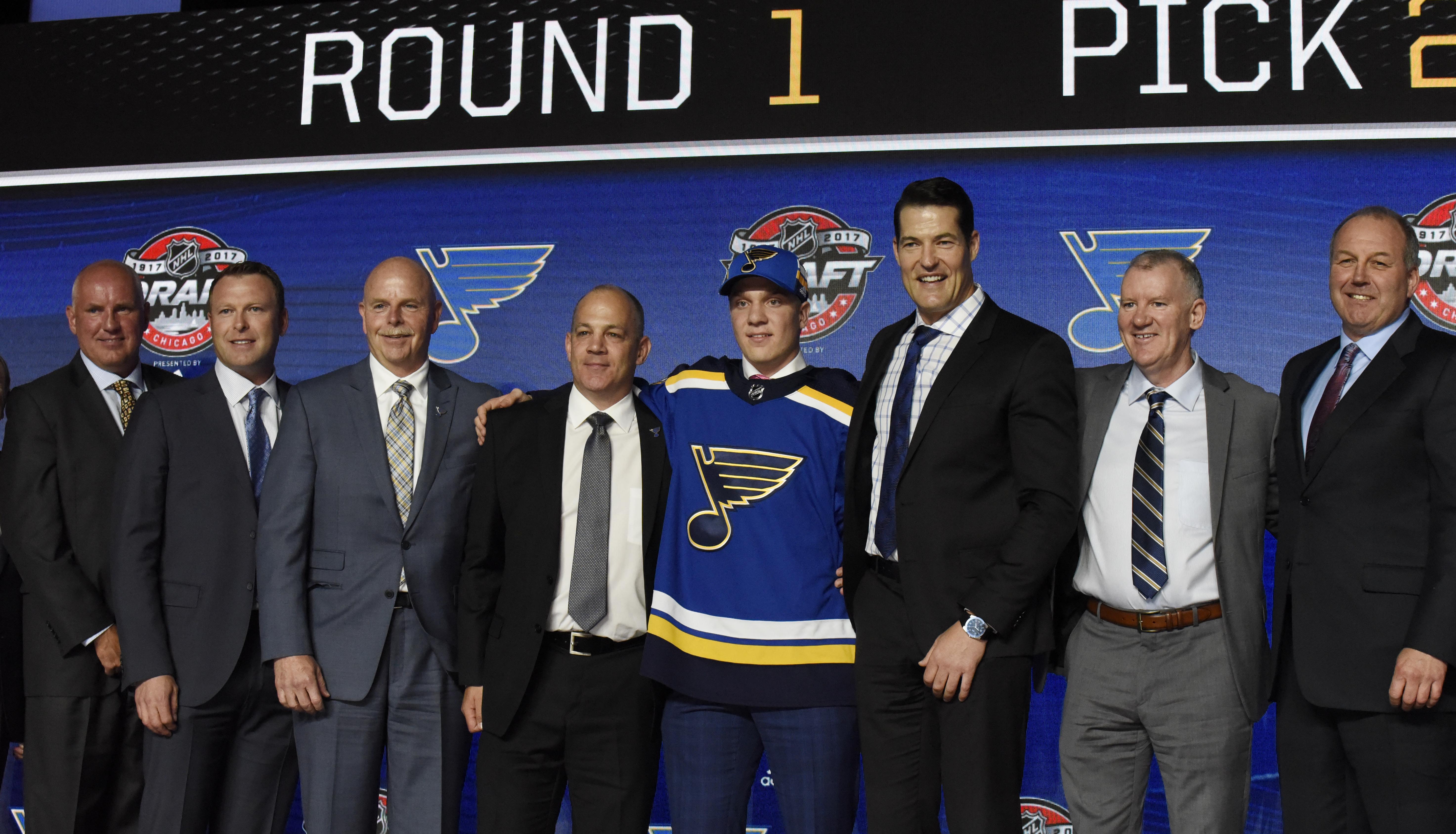 Blues stay course, make four picks on final day of draft
