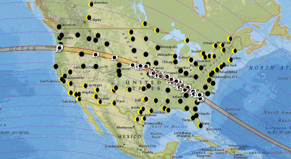 INTERACTIVE: Map of the Great American Eclipse